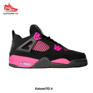 کتونی ایر جردن ۴ مشکی صورتی (Air Jordan 4 Black Pink)
