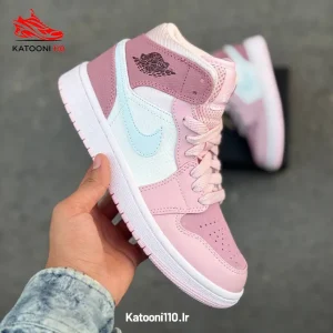 جردن ۱ ساقدار صورتی دیجیتال (Air Jordan 1 Mid)