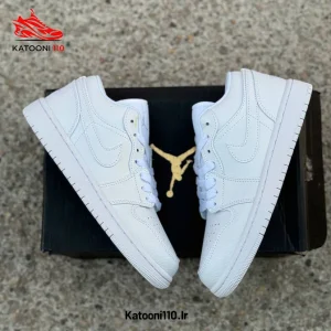 کتونی جردن ۱ لو تمام سفید