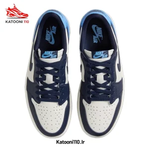 کتونی نایک جردن ۱ آبی و سرمه‌ای (Obsidian)