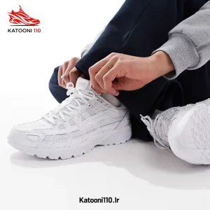 کتونی نایک P6000 پریمیوم Light Ironstone رنگ سفید خاکستری روشن