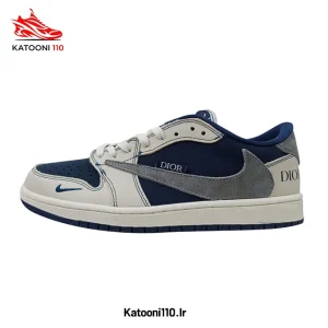 کتونی نایک تراویس دیور رنگ آبی نسکافه‌ای (ویتنام)