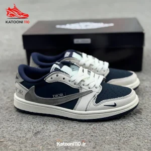 کتونی نایک تراویس دیور رنگ آبی نسکافه‌ای (ویتنام)