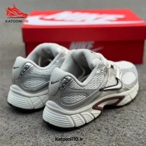 کتونی نایک V5 RNR سفید نقره ای (با جزئیات قهوه‌ای) | Nike V5 RNR