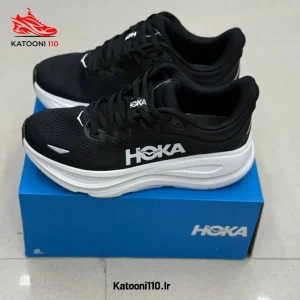 کتونی هوکا باندی ۹ مردانه (Hoka Bondi 9) مشکی سفید