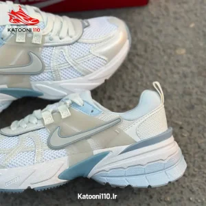 کتونی نایک V2K Run رنگ سفید آبی نقره ای