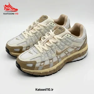 کفش اسپرت نایک مدل P6000 کرم قهوه ای (Nike P-6000 Light Ironstone)