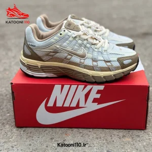 کفش اسپرت نایک مدل P6000 کرم قهوه ای (Nike P-6000 Light Ironstone)