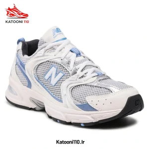 کتونی نیوبالانس 530 رنگ سفید آبی نقره ای (New Balance 530)